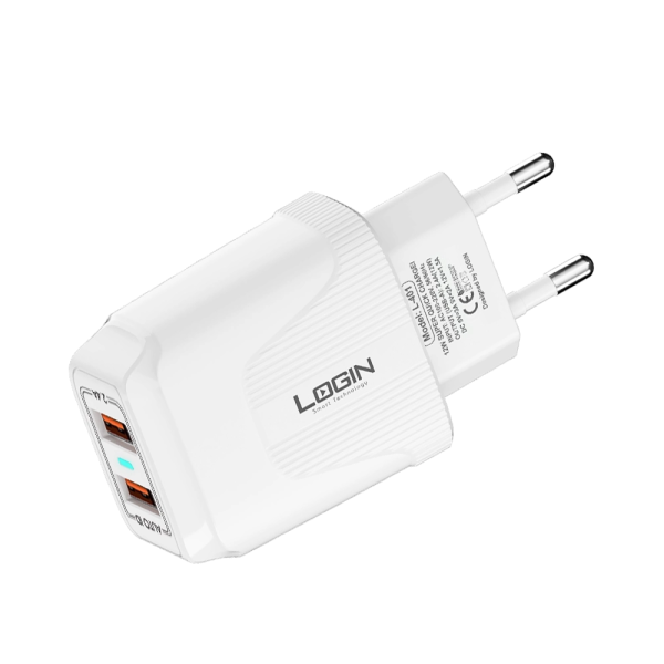 Login L-401 Charger, 2.4 A, Micro, Type C Charger - Image 3