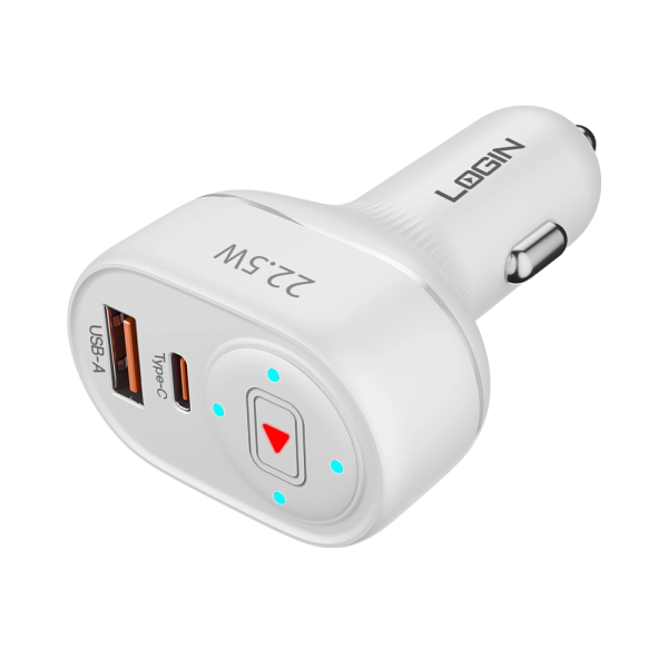 Login L-600 Car Charger, Micro, Type C Car Charger. - Image 3