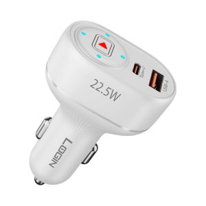 Login L-600 Car Charger, Micro, Type C Car Charger.