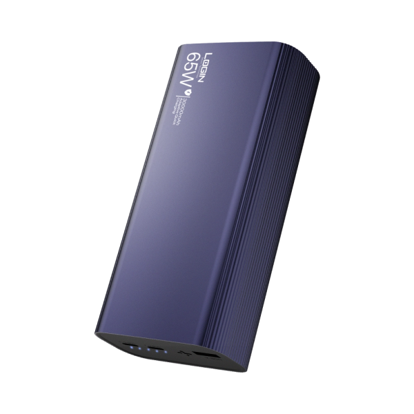 Login L-701 Power Bank With 30,000 mAh Battery Power And 65 W Charging Support (Purple, Brown). - Image 3