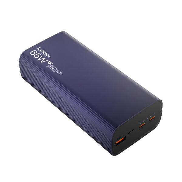 Login L-701 Power Bank With 30,000 mAh Battery Power And 65 W Charging Support (Purple, Brown). - Image 5