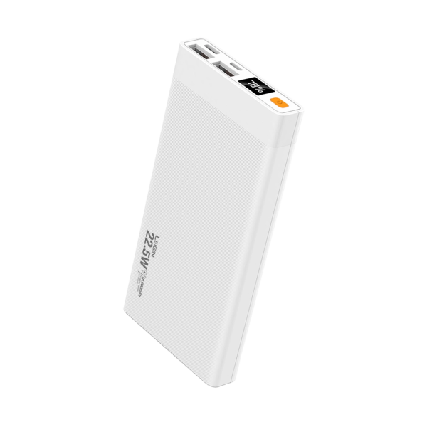 Login L-702 Power Bank With Digital Display (Black, White).
