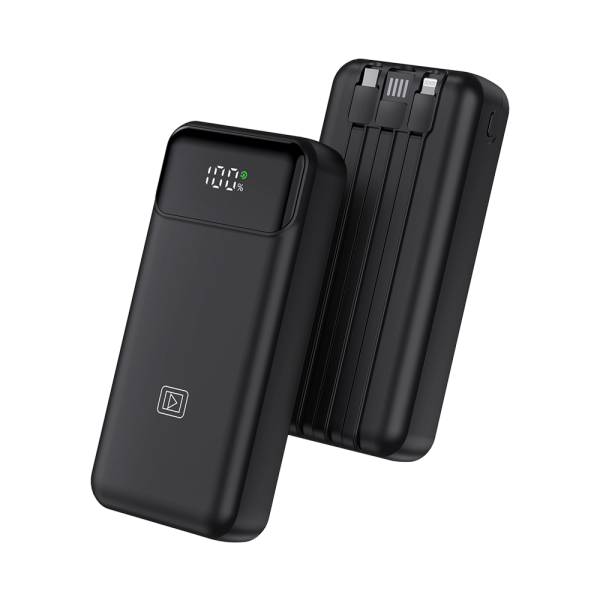 Login L-705 Power Bank, 22.5 W, LED Display (Black).