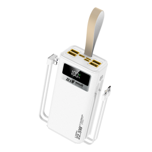 Login L-710 Power Bank, 22.5 W, 30,000 Battery Capacity (Black, White).