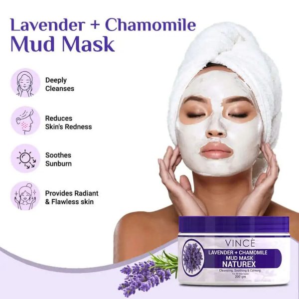 Vince Lavender + Chamomile Mud Mask 200 g. - Image 4