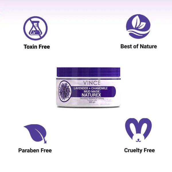 Vince Lavender + Chamomile Mud Mask 200 g. - Image 2