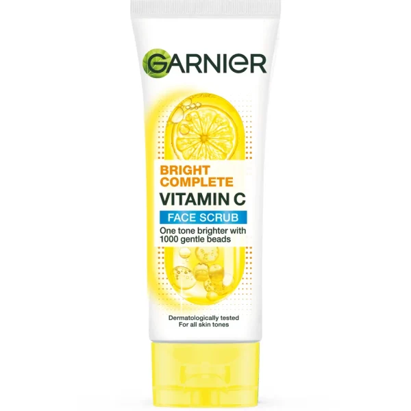 Garnier Bright Complete Vitamin C Face Scrub, 100 ml. - Image 2