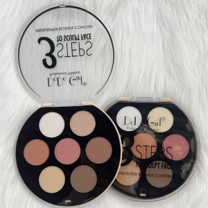 DoDo Girl Blush Highlight Custom private label pigmented 3 in 1Makeup blush crystal loose highlighter powder contour palette