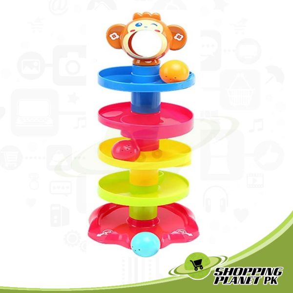 Baby Roll Ball Tower Educational Toy - Image 2