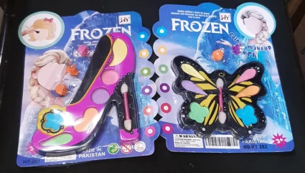 Mini Cosmetic MakeUp Toy Beauty Set Pretend Play, Sandal And Butterfly Shape makeup Kit For girls.