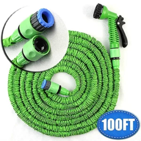 Multi Function 100ft 30 M Expandable Flexible Magic Water Hose Pipe With Spray Nozzle Garden Hose - Image 3
