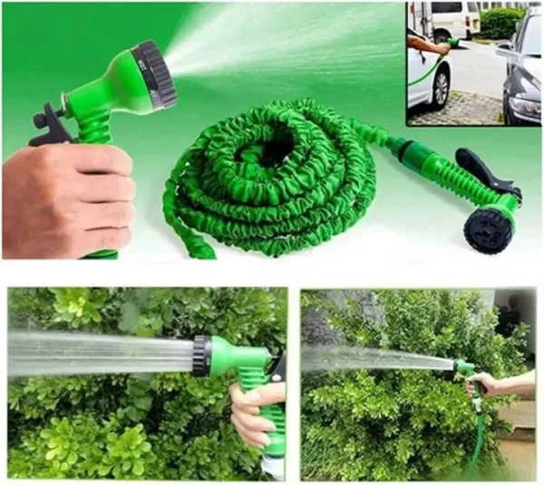 Multi Function 100ft 30 M Expandable Flexible Magic Water Hose Pipe With Spray Nozzle Garden Hose - Image 2