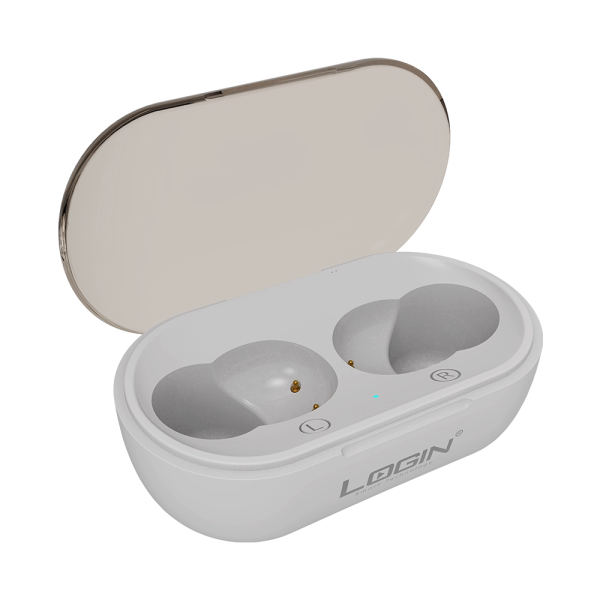 Login L-201 AirDots, Anti-Drop Adaptive Fit, Wireless, Bluetooth AirDots, (White). - Image 4