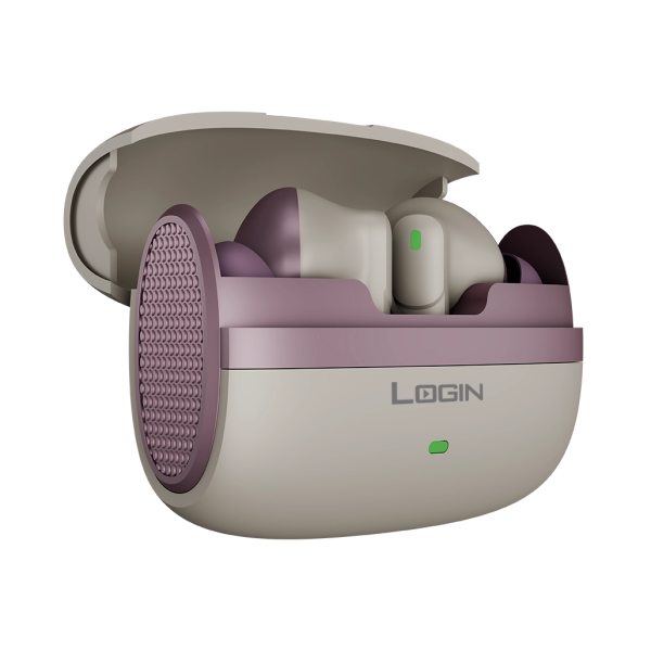 Login L-208 Earbuds With ENC And 30 Hours playtime, Available in 3 Colors.