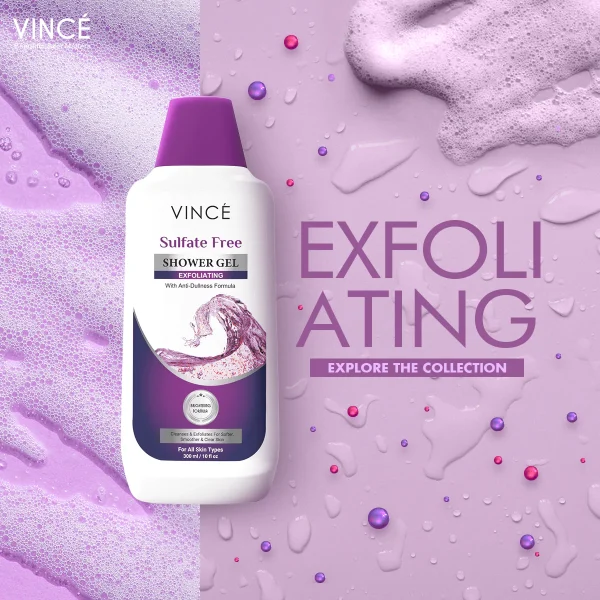 Vince Exfoliating Shower Gel 300ml - Image 4