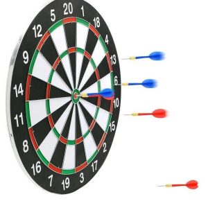 15" Dart Board With 6 Darts Game Set Box pack