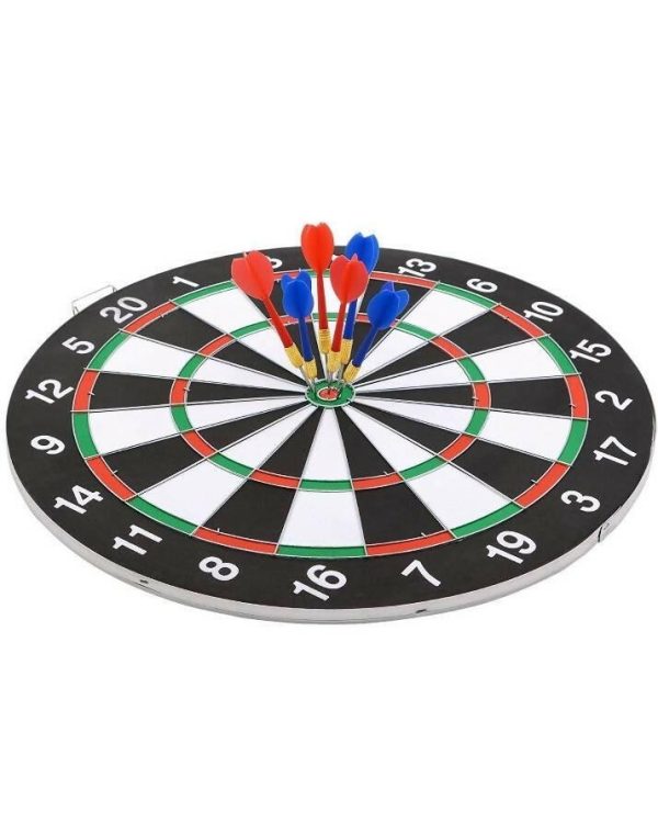 15" Dart Board With 6 Darts Game Set Box pack - Image 2