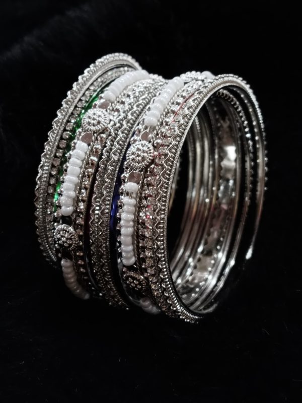 Indian Made Bangles Set of 12pcs Exclusive By Unique Fancy Jewelry 
