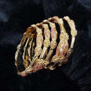 Casting bridal Made Bangles Set Exclusive By Unique Fancy Jewelry