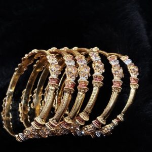 Casting rajwari antique Bangles Set 6pc Exclusive By Unique Fancy Jewelry