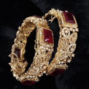 Casting Made Openable Bangles Set  By Unique Fancy Jewelry 