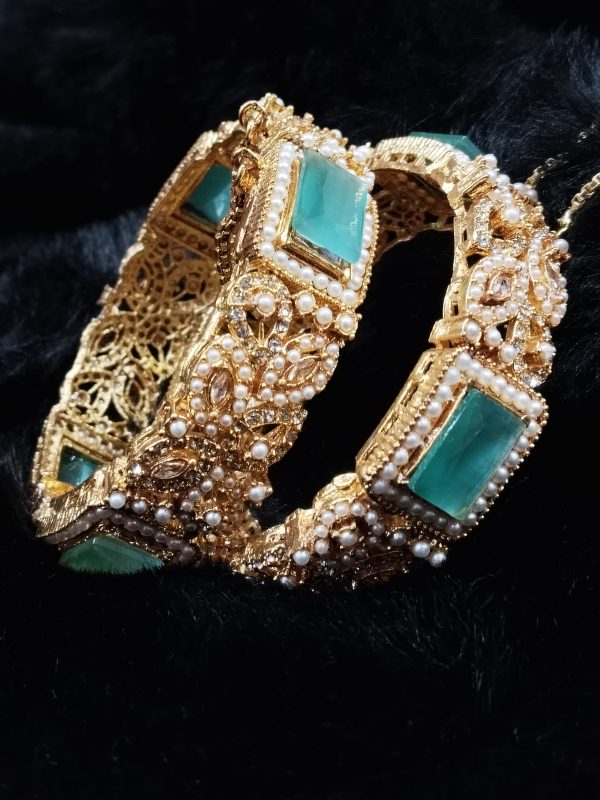 Casting Made Openable Bangles Set  By Unique Fancy Jewelry  - Image 3