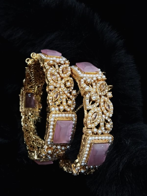 Casting Made Openable Bangles Set  By Unique Fancy Jewelry  - Image 4