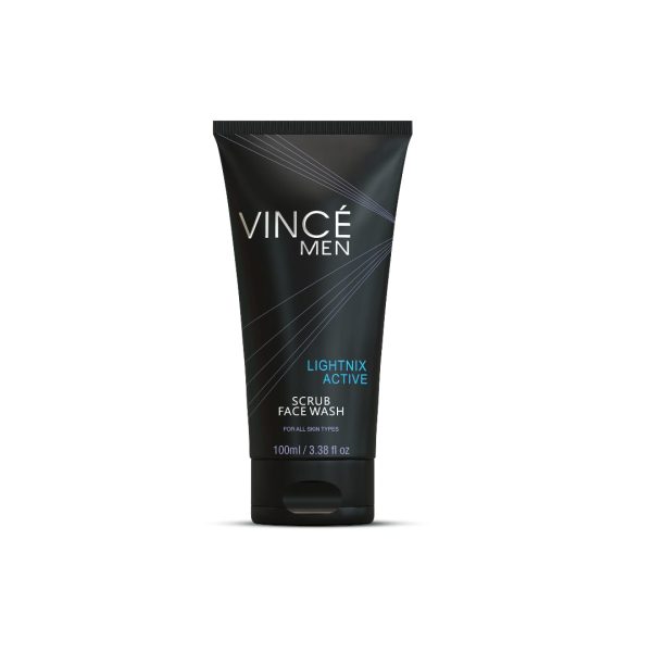 Vince Active Scrub Face Wash For Men- 100ML: - Image 3