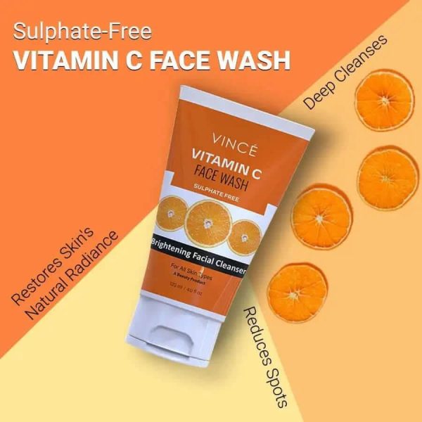 VINCE VITAMIN C FACE WASH 120ML - Image 2