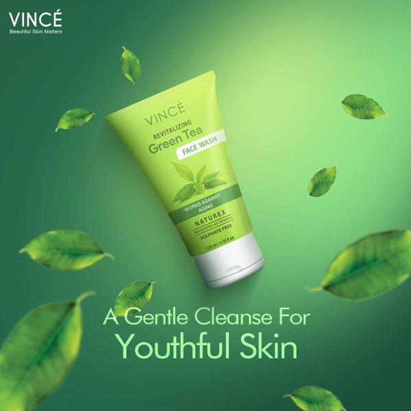 Vince Naturex Revitalizing Green Tea Face Wash 120 ML - Image 2