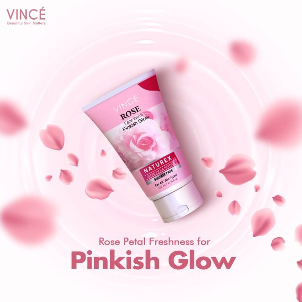 VINCE Rose Face Wash 120ml - Image 2