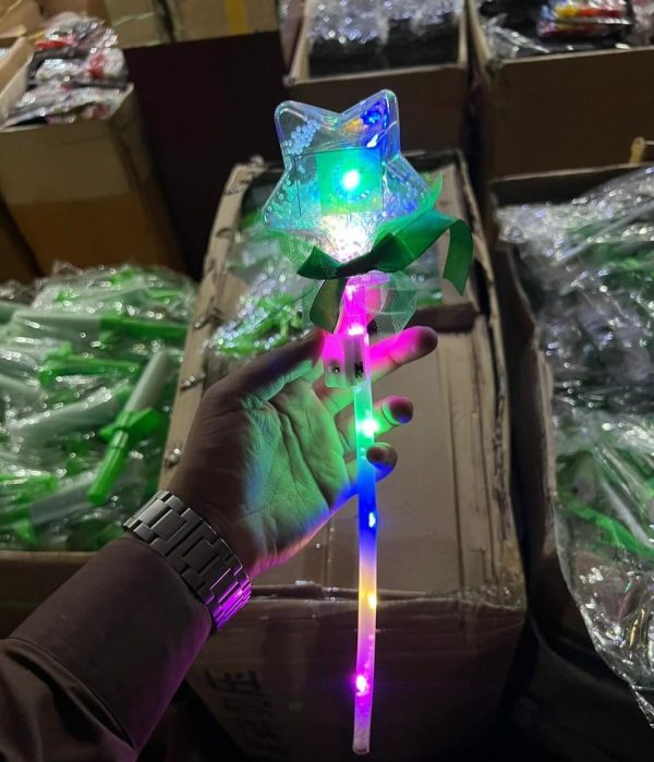 LED light-up wands or glow sticks Star Shape for Independence 14 August 12 PCS