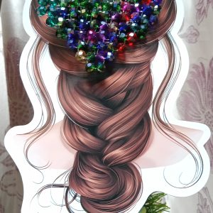 Exquisite Hand Made Crystal beats Stereo Hairpin Flash Diamond  Clip 1pc