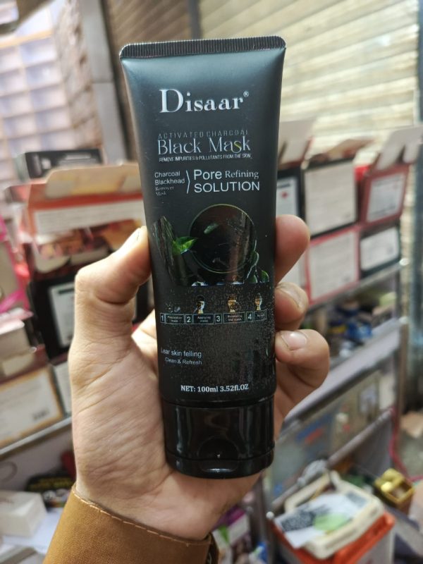 Disaar Charcoal Black Head Mask Pore Refining Solution 100ML: - Image 2