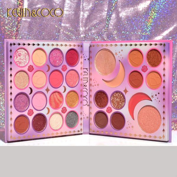 Kevin & Coco Eyeshadow Makeup Set (Pink bag) - Image 5