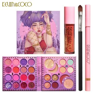 Kevin & Coco Eyeshadow Makeup Set (Pink bag)