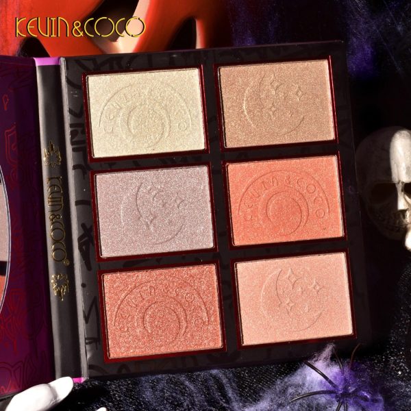 Kevin & Coco Highlighter Palette 6 Colors: - Image 2
