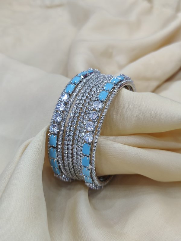 China Gold Bangles Set with 2 Karay  Exclusive By Unique Fancy Jeweler - Image 2