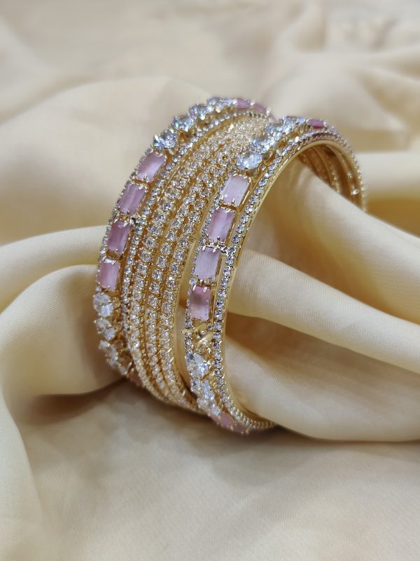 China Gold Bangles Set with 2 Karay  Exclusive By Unique Fancy Jeweler - Image 4