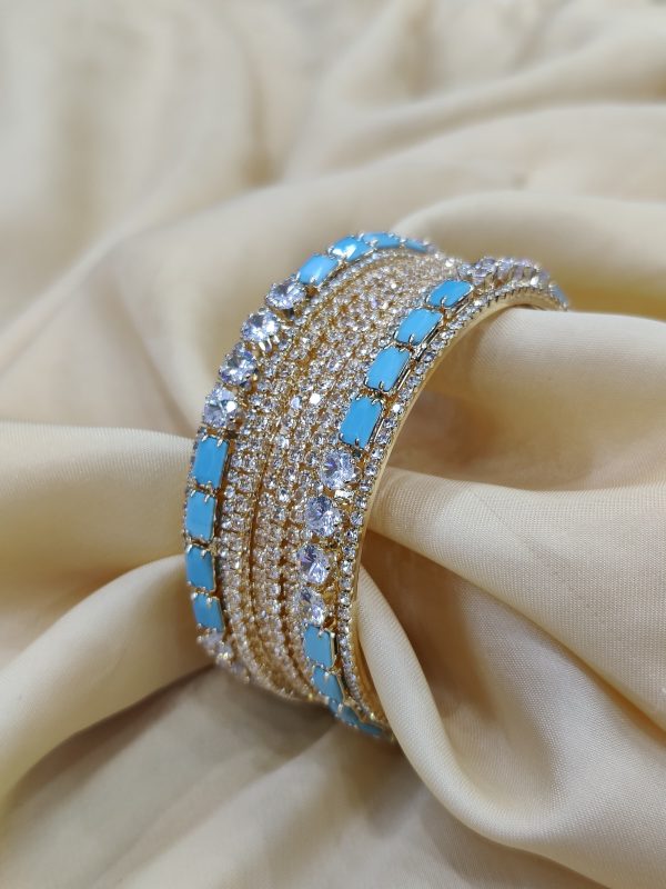 China Gold Bangles Set with 2 Karay  Exclusive By Unique Fancy Jeweler - Image 6