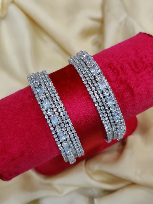 China Gold Bangles Set with 2 Karay  Exclusive By Unique Fancy Jeweler - Image 4