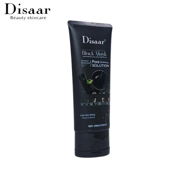Disaar Charcoal Black Head Mask Pore Refining Solution 100ML: - Image 4
