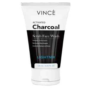 Vince Activated Charcoal Scrub Face Wash For Women- 120ML: