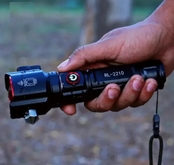 Ruilang RL-2210 Multifunctional Emergency Flashlight and Charging Bank Waterproof Torch. - Image 3
