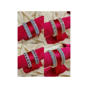 China Gold Bangles Set with 2 Karay  Exclusive By Unique Fancy Jeweler