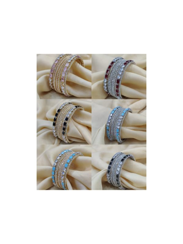 China Gold Bangles Set with 2 Karay  Exclusive By Unique Fancy Jeweler