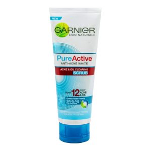 Garnier Skin Naturals Pure Active Anti-Acne Bright Acne Oil Clearing Scrub 100 ml