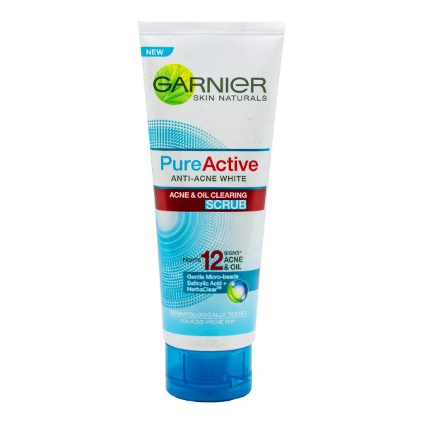 Garnier Skin Naturals Pure Active Anti-Acne Bright Acne Oil Clearing Scrub 100 ml