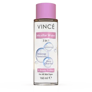 Vince Micellar Water 3 in 1 Moisturizer Makeup Remover and Deep Cleanser 160ml