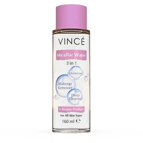 Vince Micellar Water 3 in 1 Moisturizer Makeup Remover and Deep Cleanser 160ml